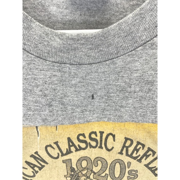 Harley Davidson American Reflections T-Shirt Mens L Gray 1998 Graphic Tee Casual - Picture 2 of 7